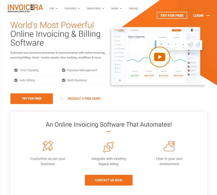 Best free billing software: Invoicera
