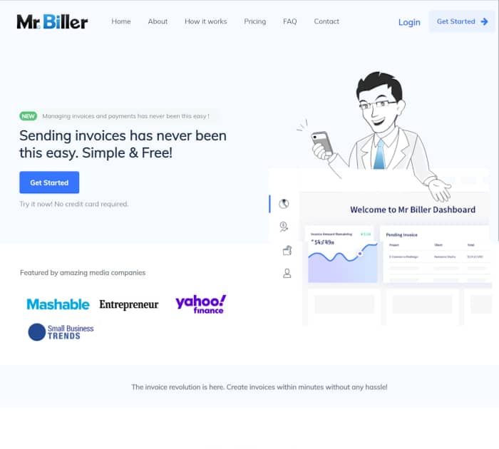 Best free billing software: MrBiller
