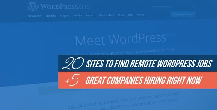 where to find WordPress jobs