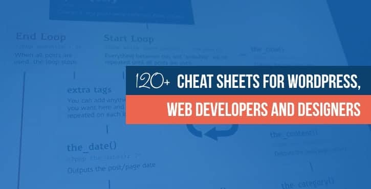 WordPress cheat sheets + web development and design