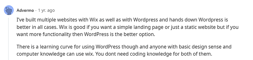 WordPress best free website builder reddit.