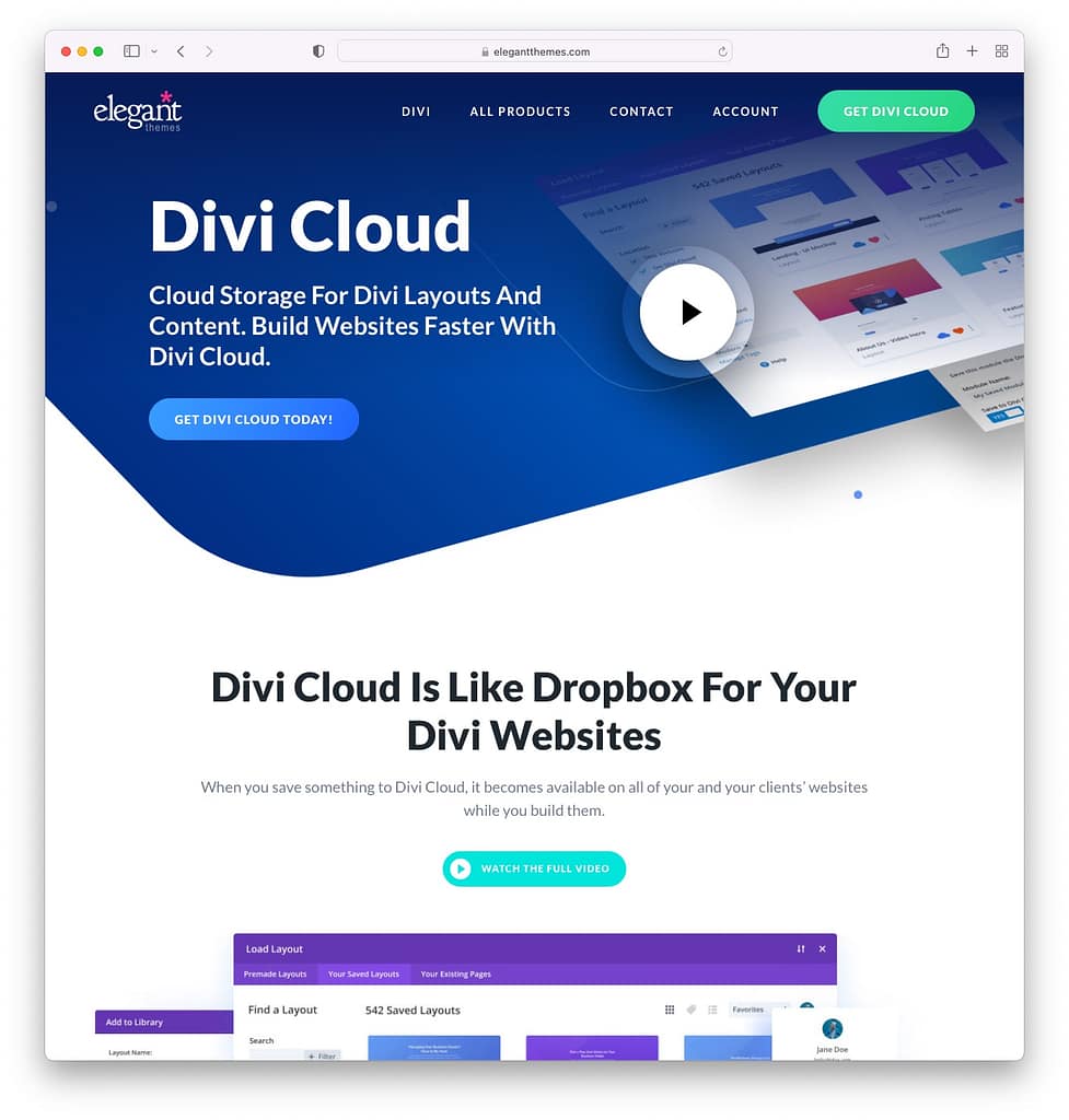 Elegant Themes launches Divi Cloud