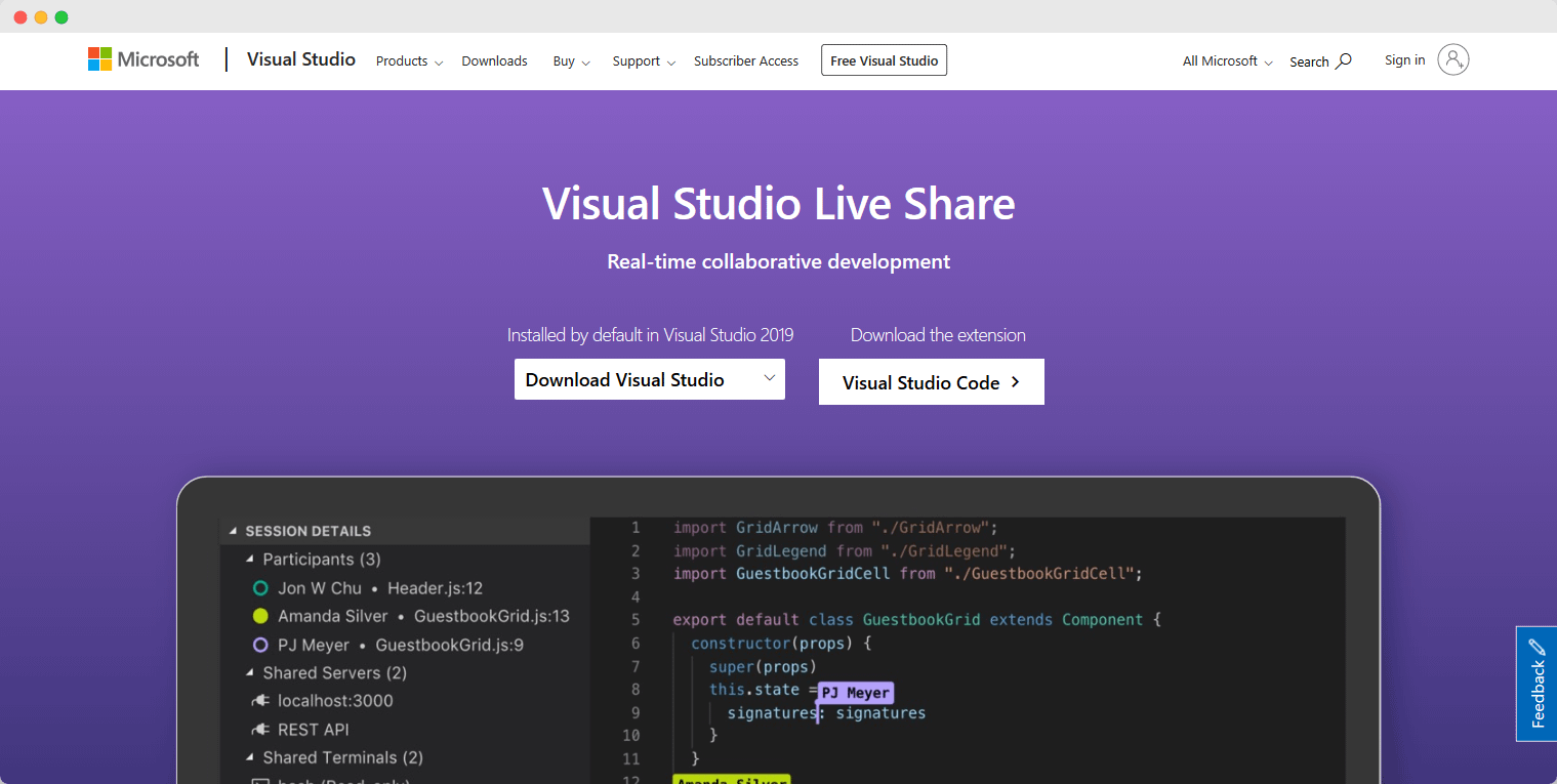 Visual studio live. Live share uygulamasi. Live sharing.