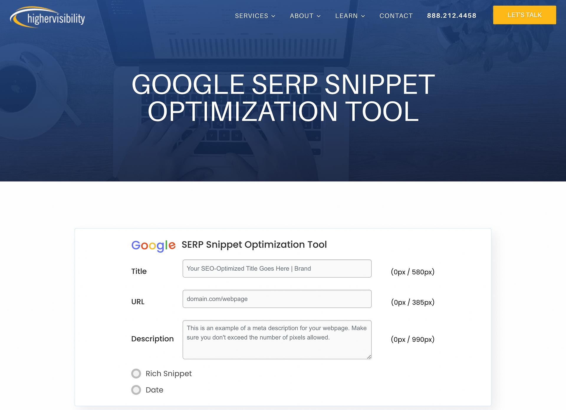 SERPsim best SEO audit tools (now Google SERP Snippet Optimization tool)