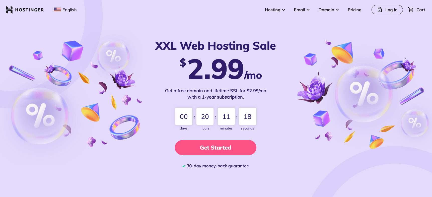 Hostinger VPS web hosting for developers.