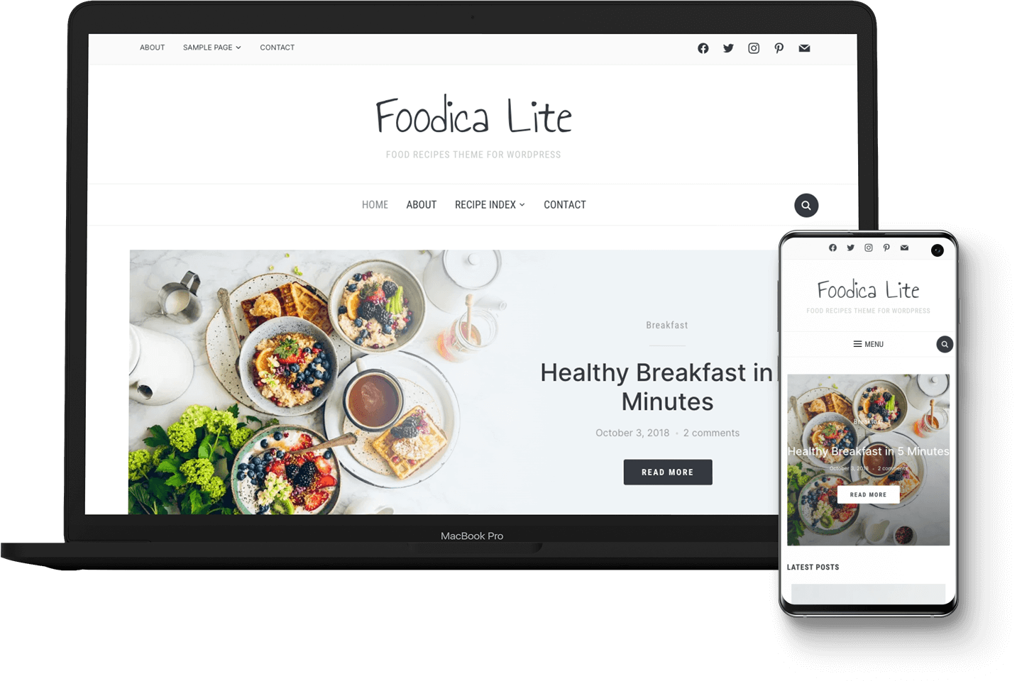 Foodica Lite WordPress Themes