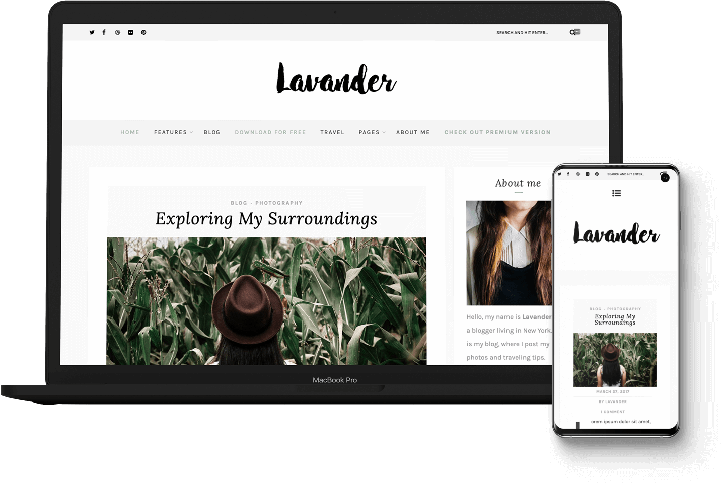 Lavander Lite WordPress Themes