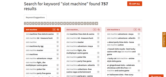 Search for keyword slot machine found 757 results Keyword Tool