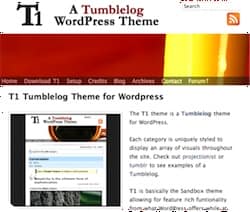 T1 Tumbletheme for WordPress