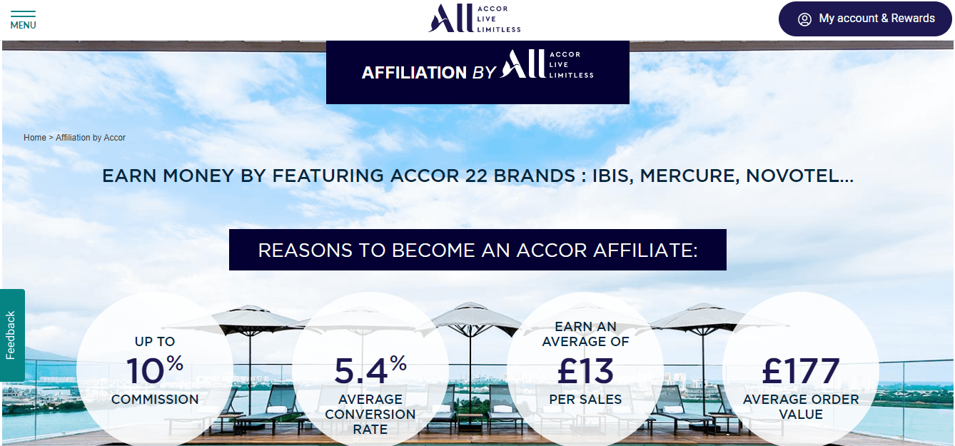 The Accor affiliate program