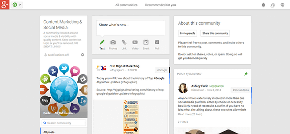 Content Marketing   Social Media   Community   Google