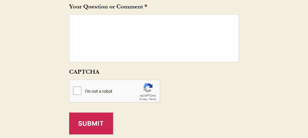A form with reCAPTCHA