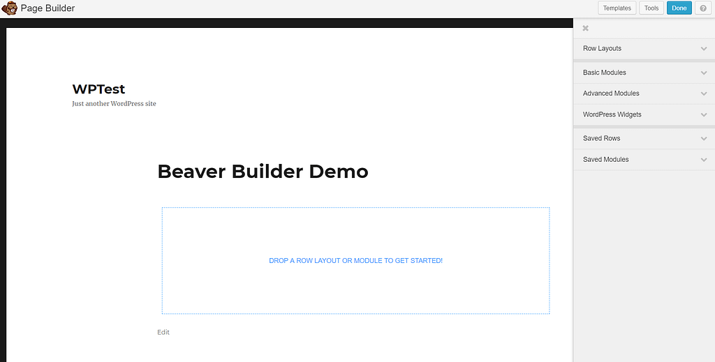 beaver builder version 1