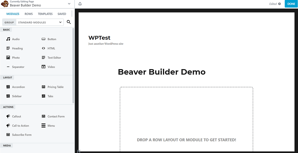 beaver builder version 2