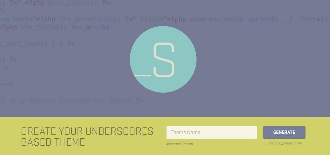 The Underscores WordPress Starter Theme