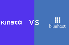 kinsta vs bluehost comparison