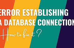 Error establishing a database connection wordpress.