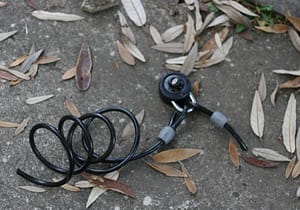 A broken bike lock – a symbol of security through obscurity