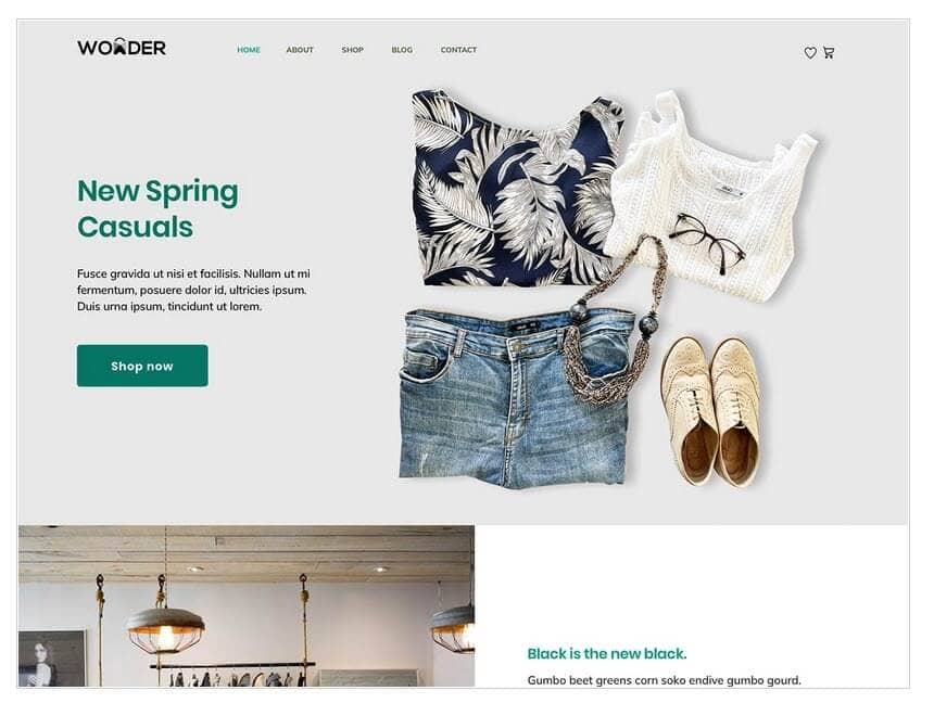 Best WordPress block themes: Yith Wonder.