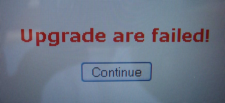 Upgrade are failed | WordPress contributor fail