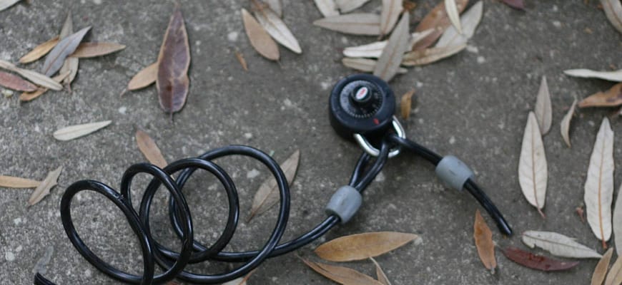 A broken bike lock – a symbol of security through obscurity