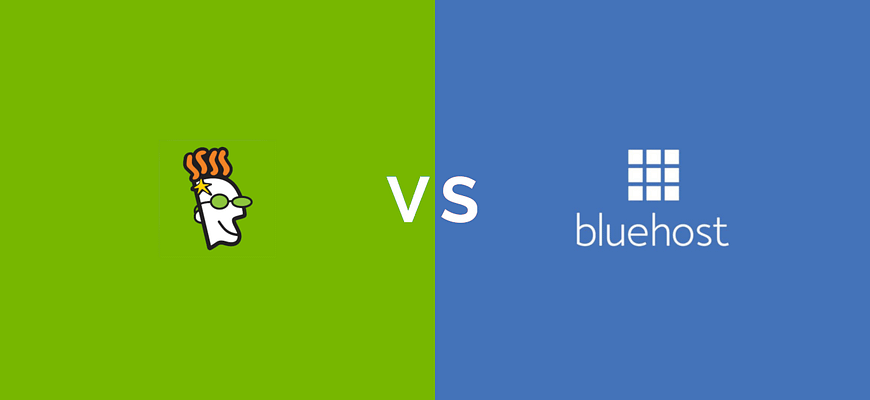 godaddy vs bluehost hosting comparison