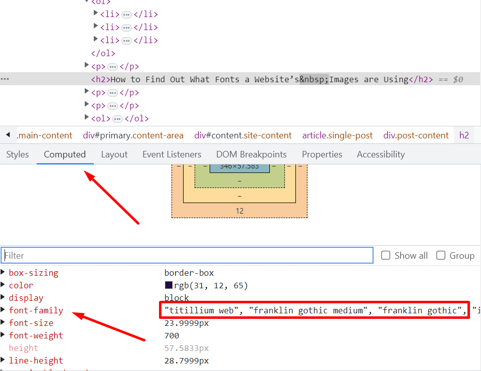 How to See What Font a Website Is Using
