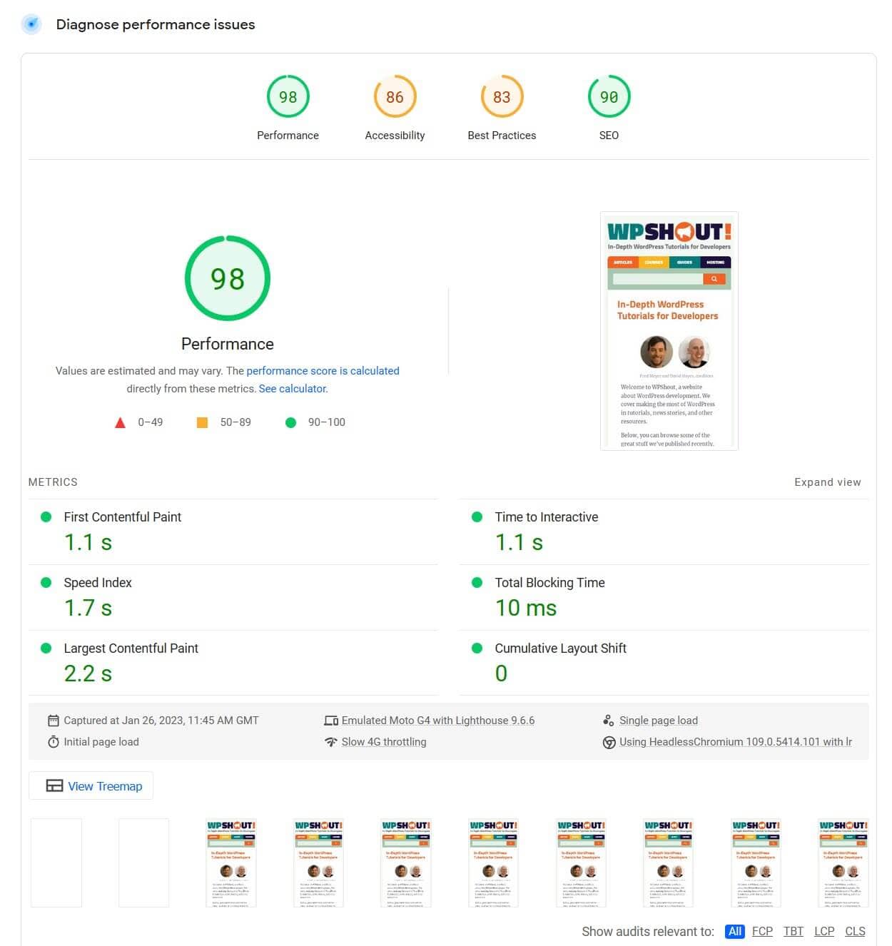 Diagnose performance issues according to Google PageSpeed Insights
