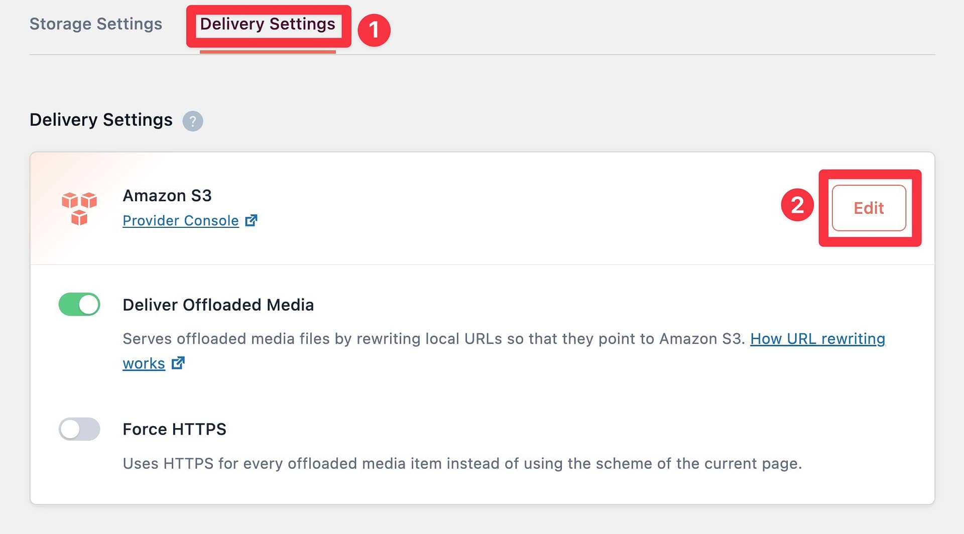 Configure a CDN for your offloaded media