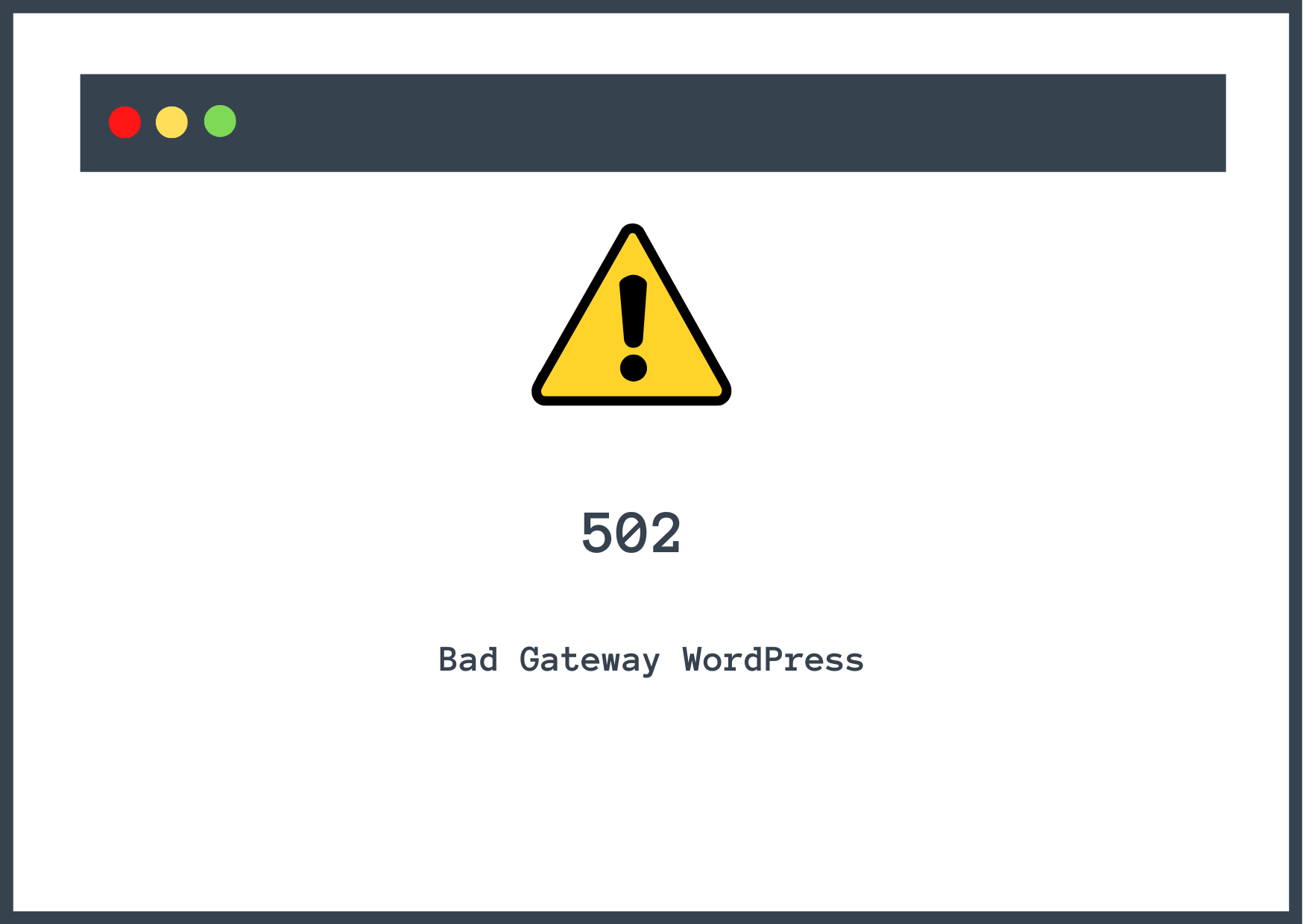 502 bad gateway wordpress.