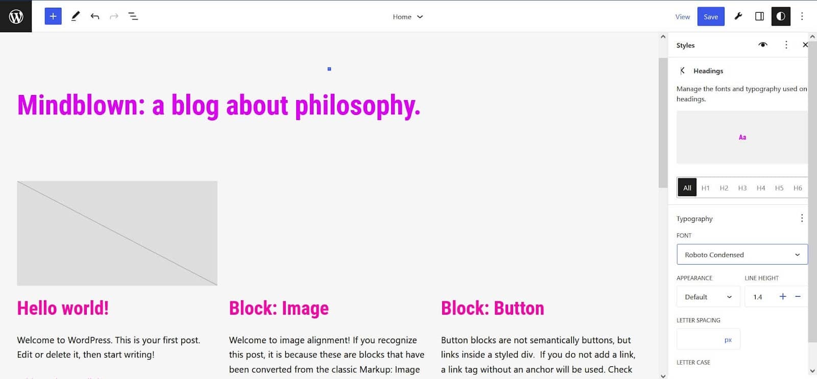 New fonts applied to headings in Twenty Twenty Three.